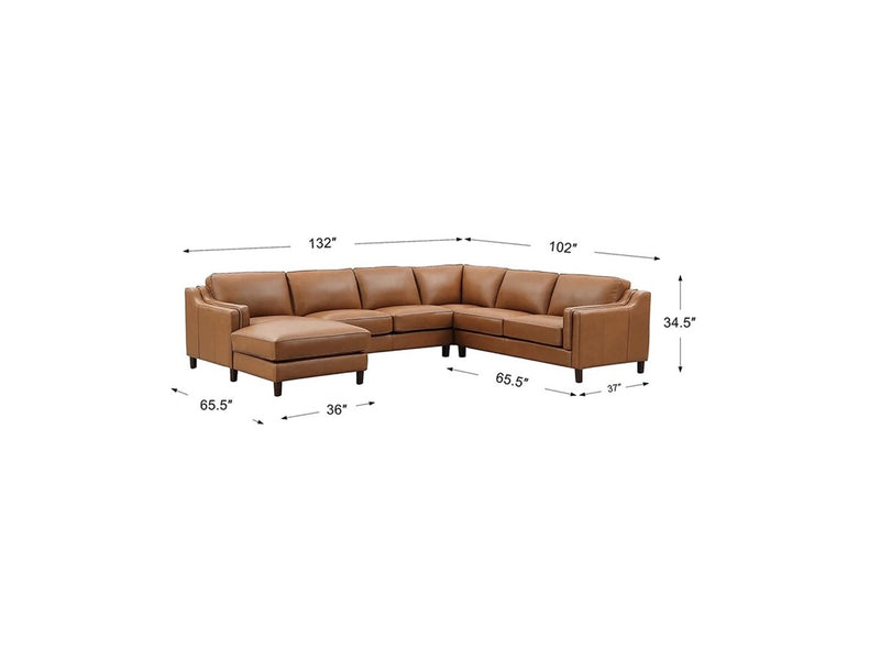 Bella Leather Sectional Collection