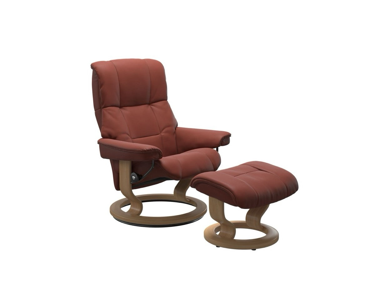 Classic Recliner Chair with Ottoman